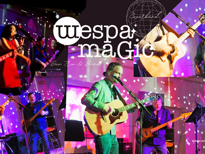 Hochzeitsmusik - Kosten für Agape/Sektempfang (1 Stunde): bis 300 Euro - Mondsee - Wir sind eine 4-köpfige Band aus Salzburg und heißen "Wespa Magic". - WESPA MAGIC