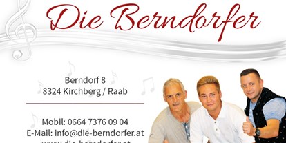 Hochzeitsmusik - Kosten für Agape/Sektempfang (1 Stunde): bis 100 Euro - Mödling - Die Berndorfer
