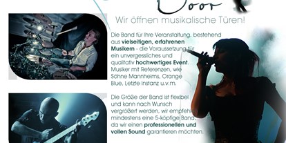 Hochzeitsmusik - Musikrichtungen: Hits von Heute - Bayern - Blue Door