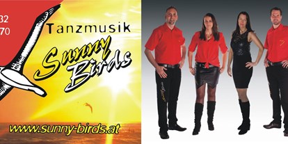 Hochzeitsmusik - Einstudieren von Wunschsongs - Oberösterreich - Tanzmusik Sunny Birds - Tanzband Sunny Birds