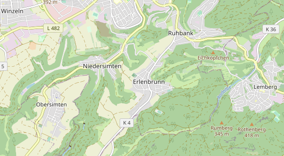 Hochzeitsband auf Karte