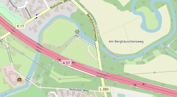 Hochzeitsband auf Satellitenbild