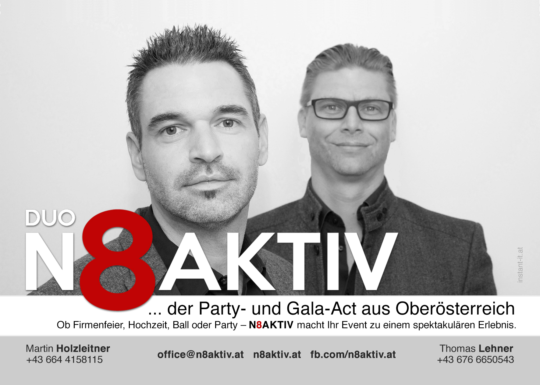 Hochzeitsband - Duo/Trio N8AKTIV .....world of music