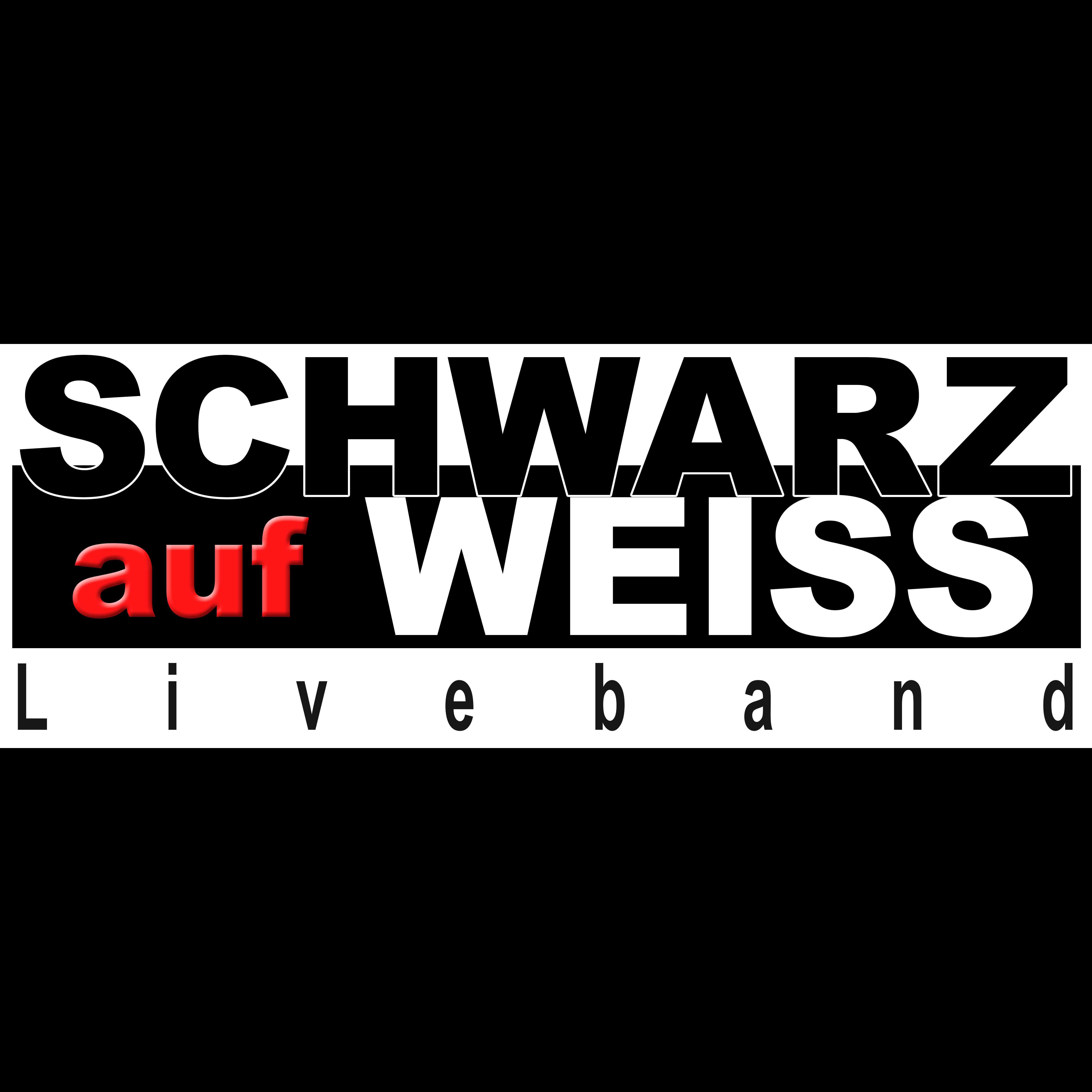 Hochzeitsband - Schwarz auf Weiss