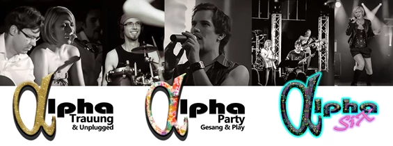 Hochzeitsband: ALPHA Partyband und Trauungsduo