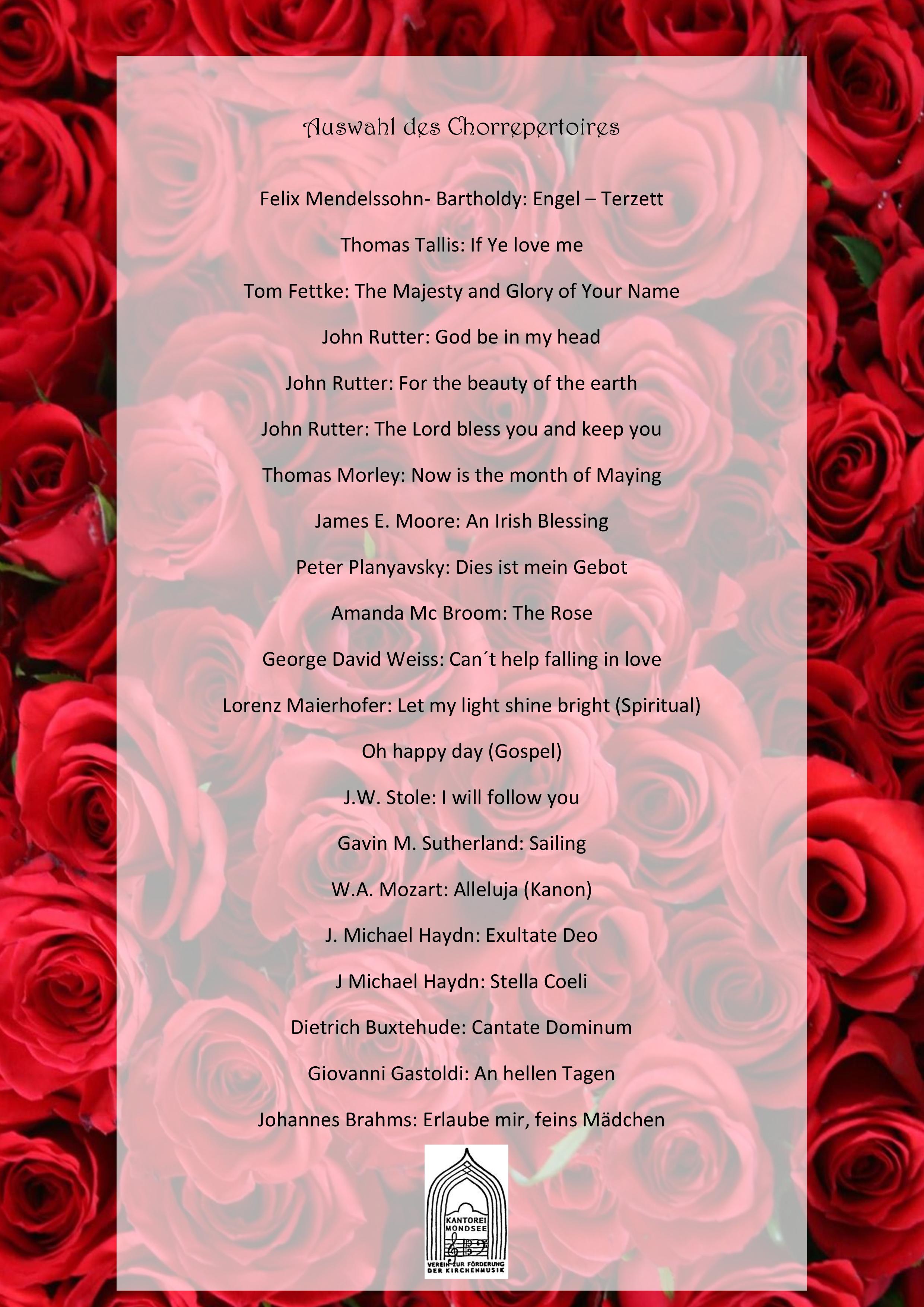 Hochzeitsmusik - Band-Typ: Sonstige - Österreich - Vokalensemble der Kantorei St. Michael Mondsee