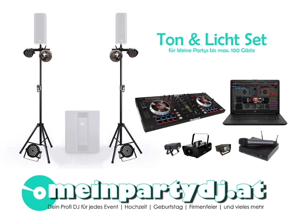 Hochzeitsband: Ton und Lichtset Standard - meinpartydj.at