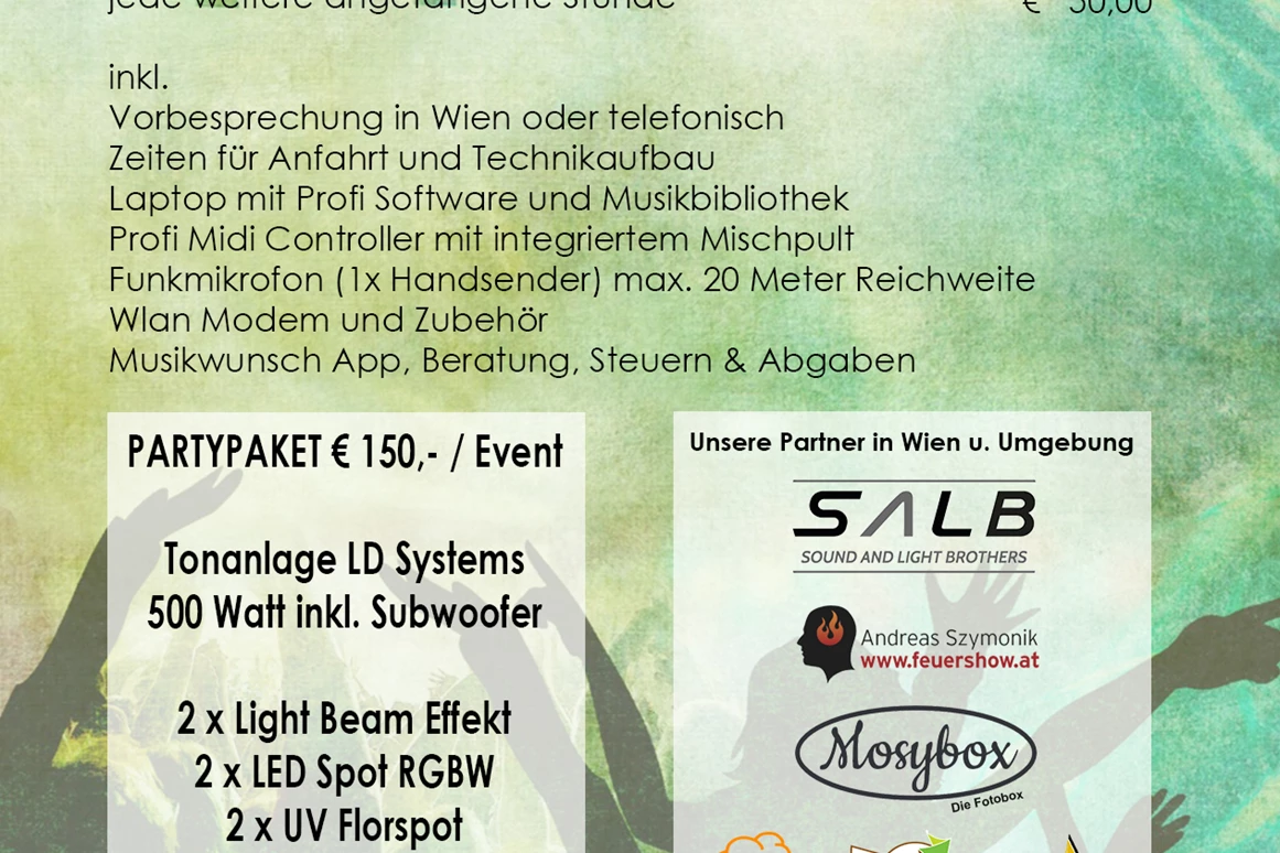 Hochzeitsband: Flyer Hinten - meinpartydj.at