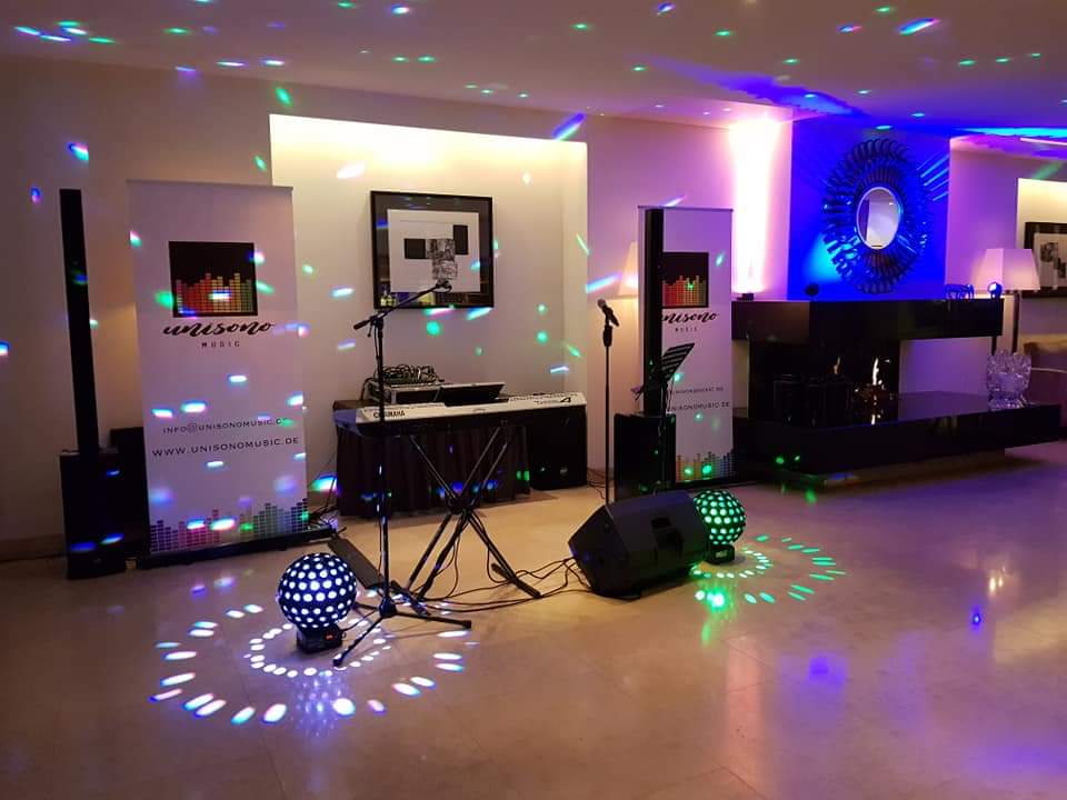 Hochzeitsband: UNISONO Music - Aufbau  - Unisono Music