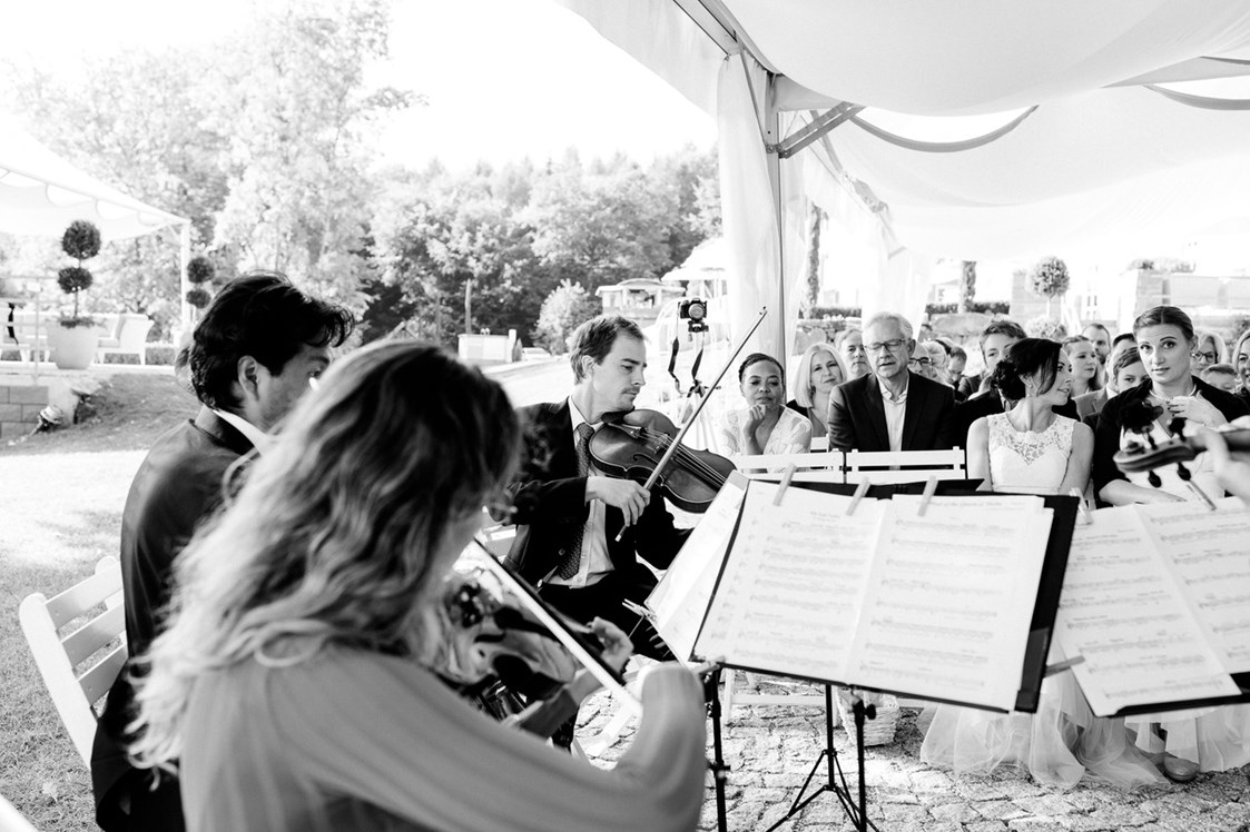 Hochzeitsband: Das Streichquartett im Einsatz bei einer Hochzeit - Geigenhimmel