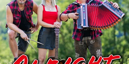 Hochzeitsmusik - Einstudieren von Wunschsongs - Steiermark - Coverbild Auf´m Land Alright die Band - Alright die Band aus der Südsteiermark