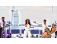 Hochzeitsband: Liveband Pianobeat auf einer Yacht in Dubai. - pianobeat partyband