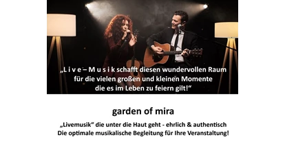 Hochzeitsmusik - geeignet für: Hintergrundmusik - Mühlviertel - garden of mira - gom music