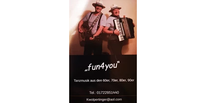 Hochzeitsmusik - Band-Typ: Duo - Allgäu / Bayerisch Schwaben - "fun4you"