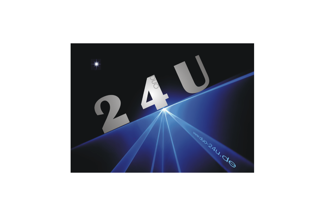 Hochzeitsband: Unser Logo von 24U - Two For You
zu sehen unter www.duo-24u.de - 24U - Two For You