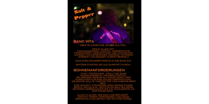 Hochzeitsmusik - Berchtesgadener Land - Bandvorstellung Seite 3 - Salt & Pepper
