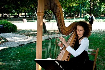 Hochzeitsband: At an open air wedding - Your Event Harpist - Veronika Villanyi